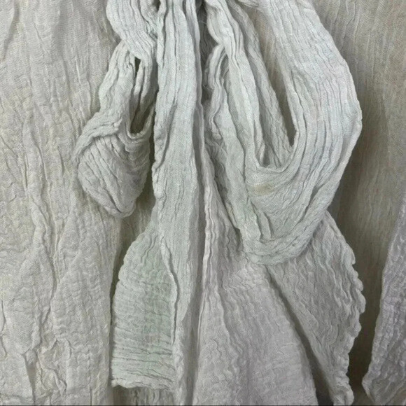 Elizabeth and James Ivory White Tie Front Silk Chiffon Tank Top XS - Picture 3 of 5